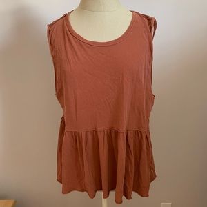 We The Free Peplum Muscle Tank